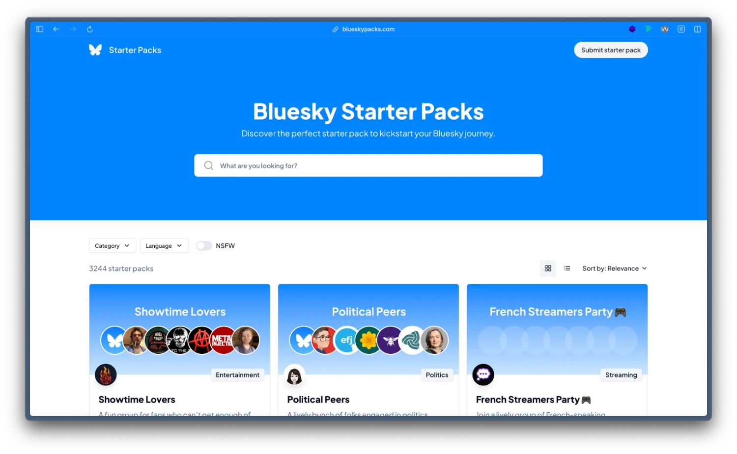 Bluesky Packs Grow Bluesky Grow Bluesky